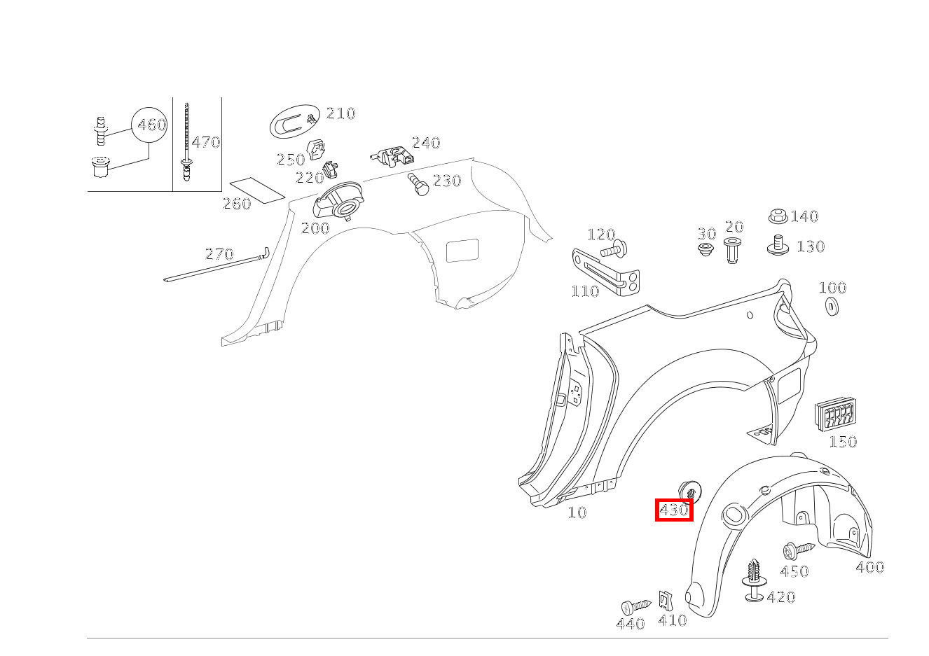 KUNSTSTOFFMUTTER ABDECKUNG AN RADEINBAU SLK 55 AMG Roadster 171 KUNSTSTOFFMUTTER ABDECKUNG AN RADEINBAU SLK 55 AMG Roadster 171