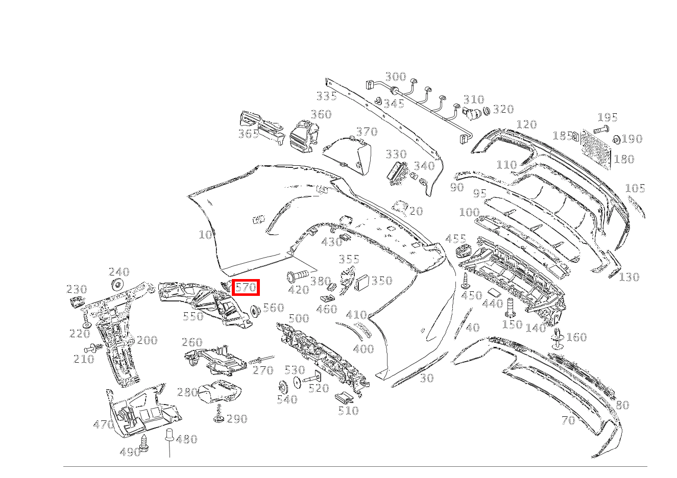 Sechskantmutter Mit Bund Befestigung an Grundträger, links und rechts; 5 MM S 63 AMG 4MATIC+ Cabriolet 217