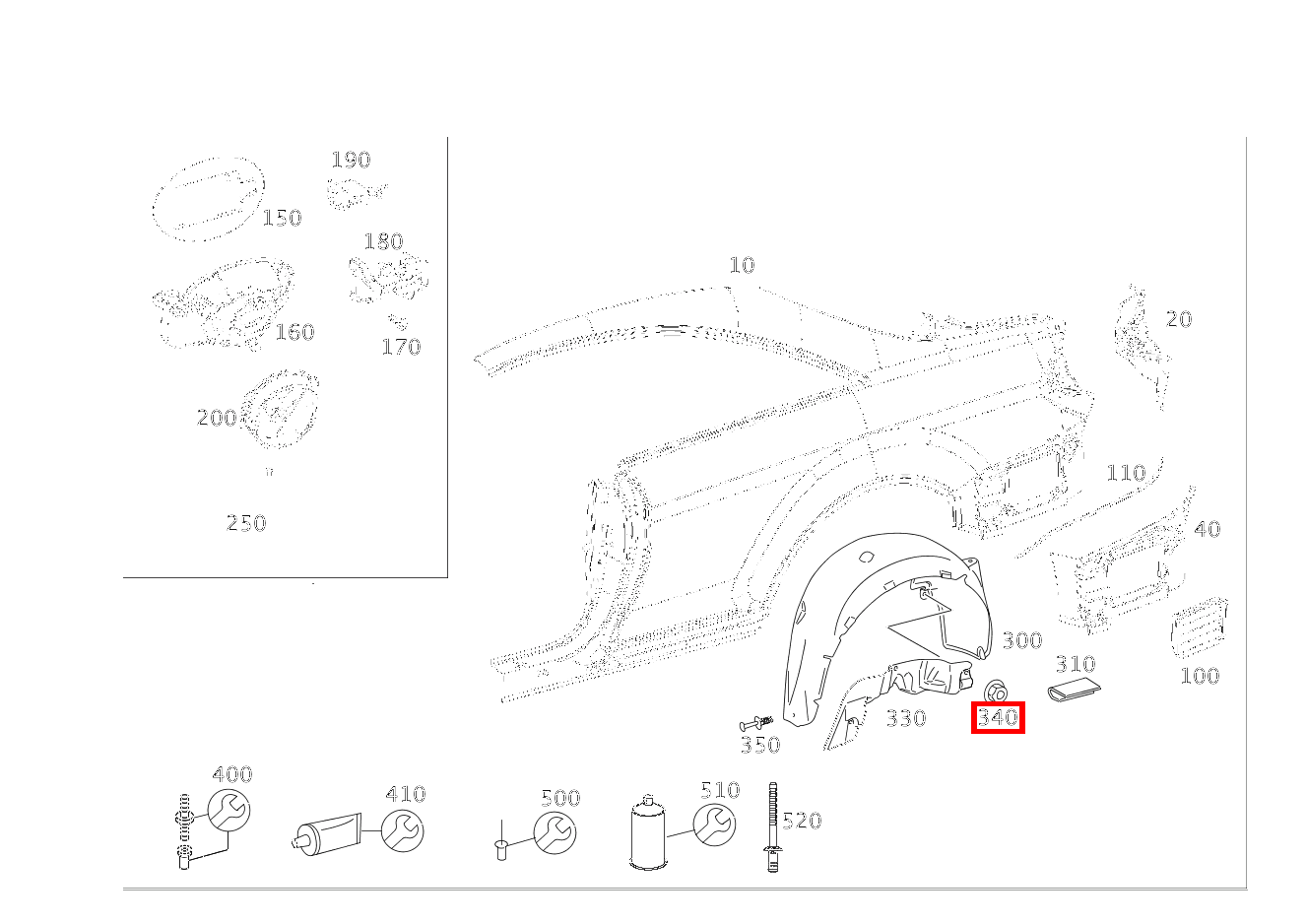 KUNSTSTOFFMUTTER BEFESTIGUNG ABDECKUNG CL500 4M BE 216 KUNSTSTOFFMUTTER BEFESTIGUNG ABDECKUNG CL500 4M BE 216