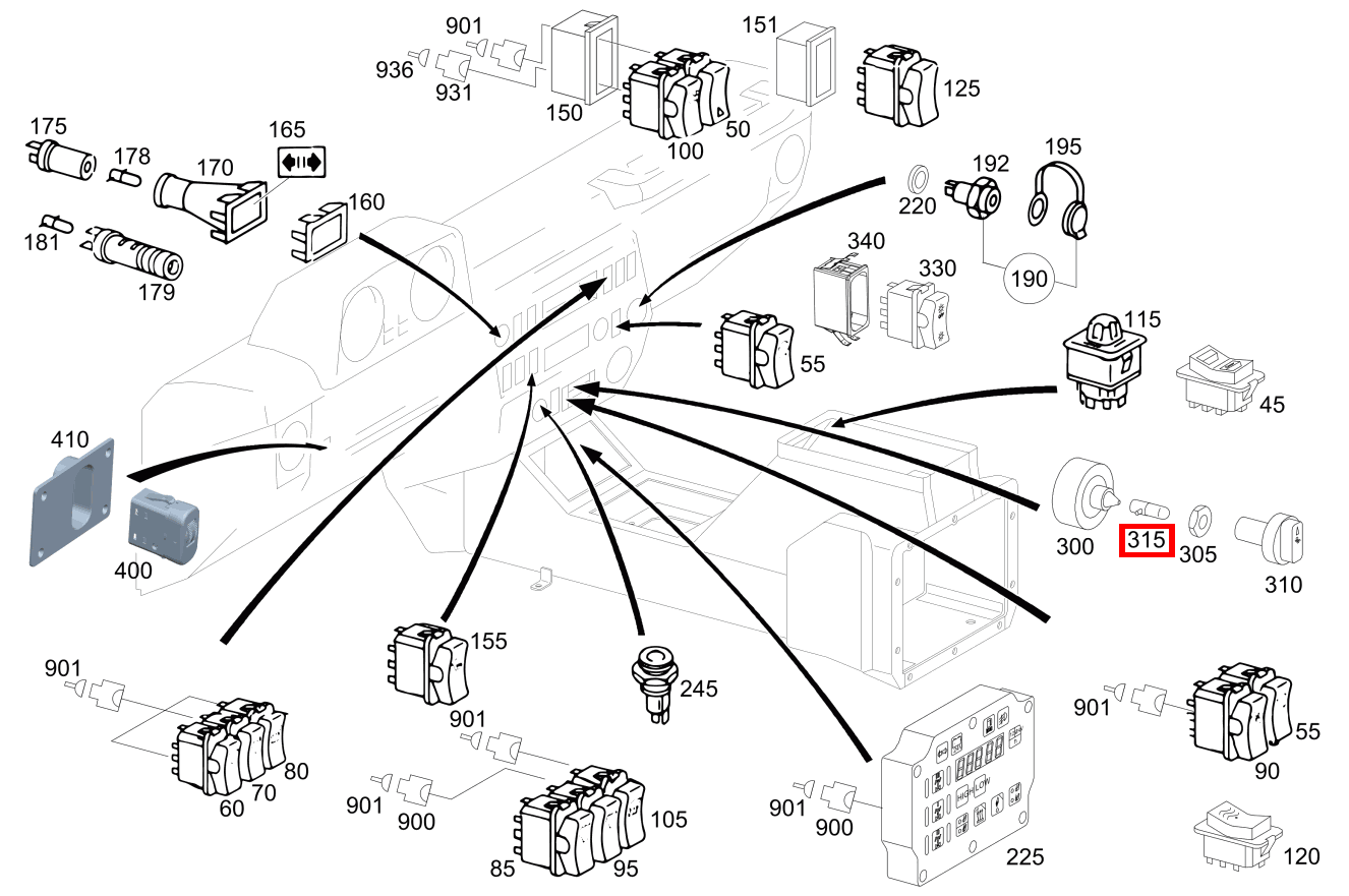 Glühlampe Gebläseschalter G 300CDI 4X4 2850 461 Glühlampe Gebläseschalter G 300CDI 4X4 2850 461