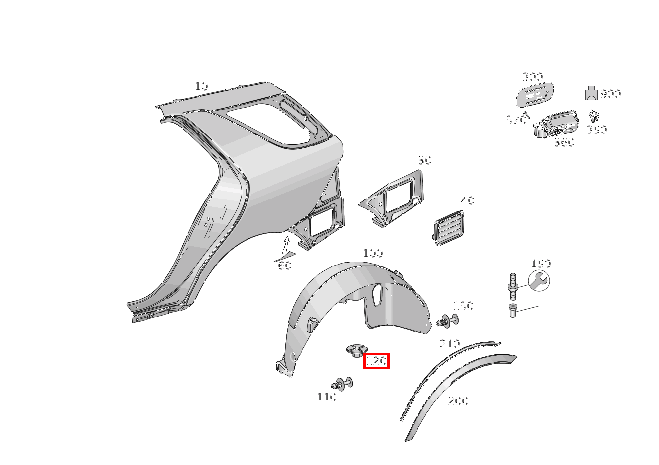 KUNSTSTOFFMUTTER ABDECKUNG HINTEN RECHTS GLE 350 4MATIC 166 KUNSTSTOFFMUTTER ABDECKUNG HINTEN RECHTS GLE 350 4MATIC 166