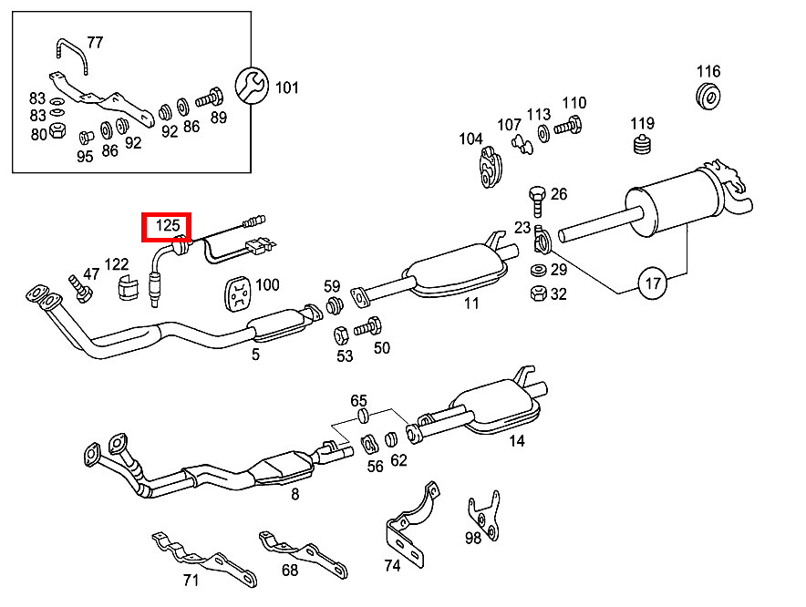 Lambdasonde O2-SONDE 190 (105 PS) 201 Lambdasonde O2-SONDE 190 (105 PS) 201