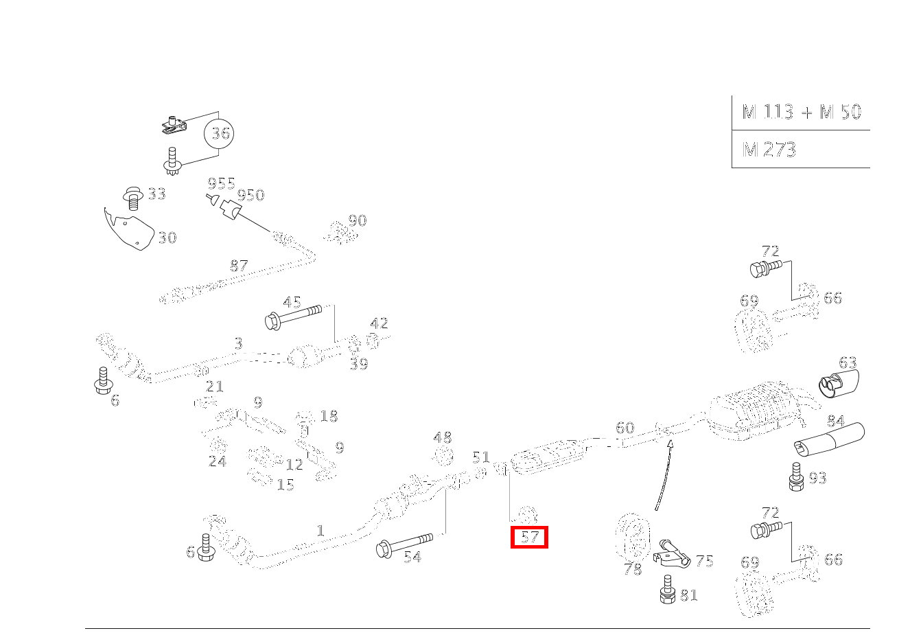 Mutter Auspuffrohr vorn an Auspuffrohr hinten M8 CLK 500 Cabriolet 209 Mutter Auspuffrohr vorn an Auspuffrohr hinten M8 CLK 500 Cabriolet 209