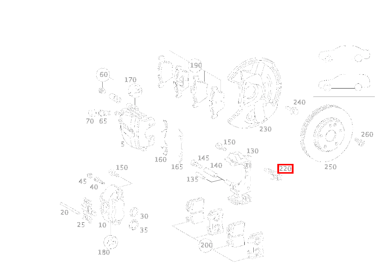 Belagverschleisssensor BREMSBELAGVERSCHLEISSANZEIGE VORN E280 210 Belagverschleisssensor BREMSBELAGVERSCHLEISSANZEIGE VORN E280 210