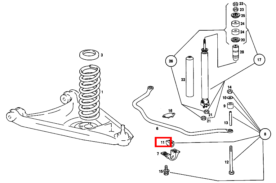 Gummilager DREHSTAB AN RAHMEN 200 D 115 Gummilager DREHSTAB AN RAHMEN 200 D 115