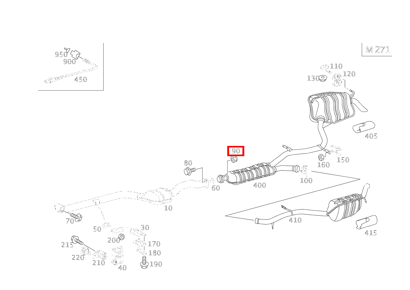 Mutter AUSPUFFROHR VORN AN AUSPUFFROHR HINTEN; M8 E 200 TK 211 Mutter AUSPUFFROHR VORN AN AUSPUFFROHR HINTEN; M8 E 200 TK 211