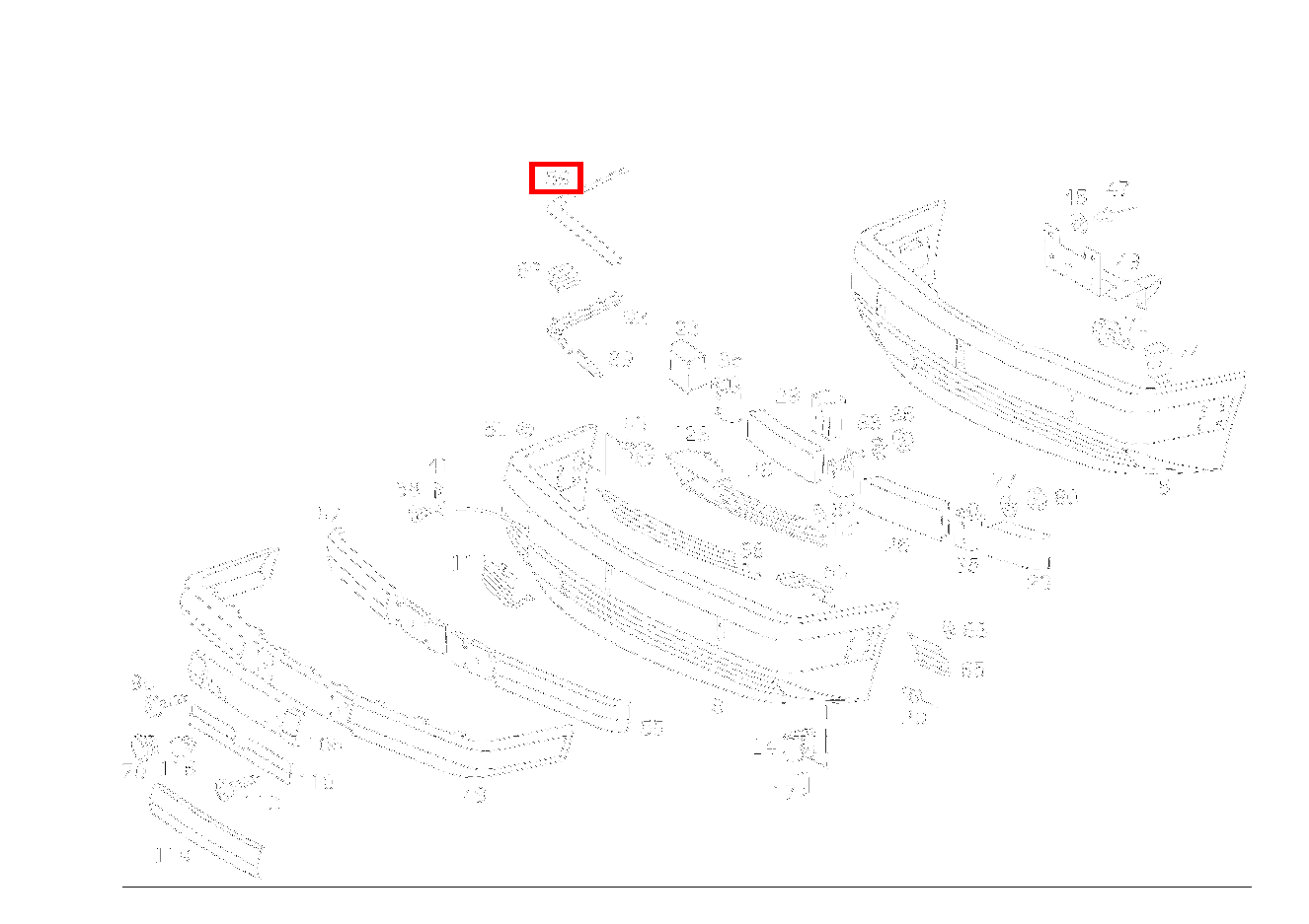 Leitblende VERKLEIDUNG STOSSFAENGER,RECHTS E 500 Limousine 124 Leitblende VERKLEIDUNG STOSSFAENGER,RECHTS E 500 Limousine 124