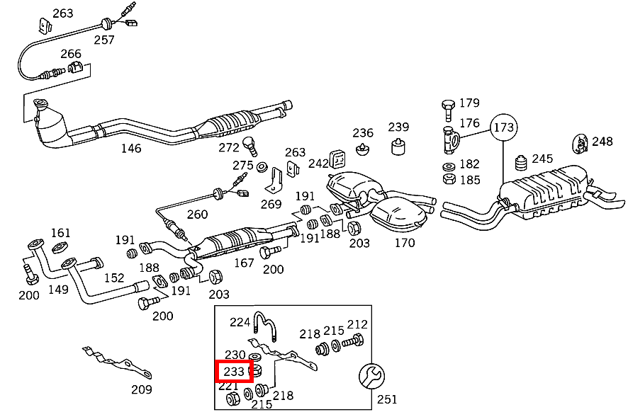 Mutter AUSPUFFROHR AN HALTER; M8 420 SEC COUPE mit Automatic 126 Mutter AUSPUFFROHR AN HALTER; M8 420 SEC COUPE mit Automatic 126