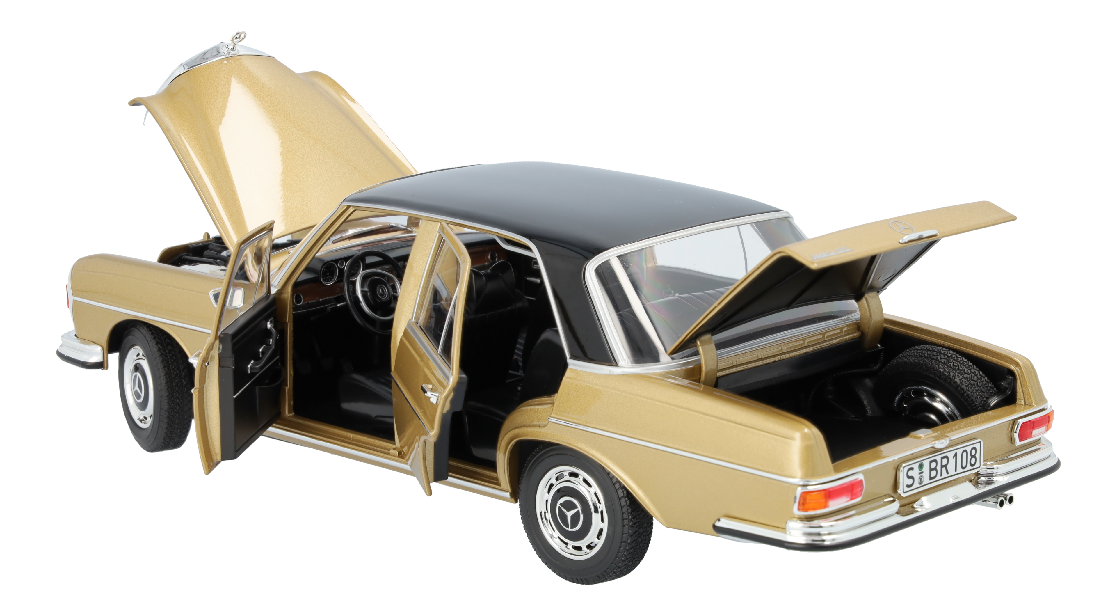 Mercedes-Benz - 280 SE W 108 (1968-1972) tunisbeige, Norev, 1:18