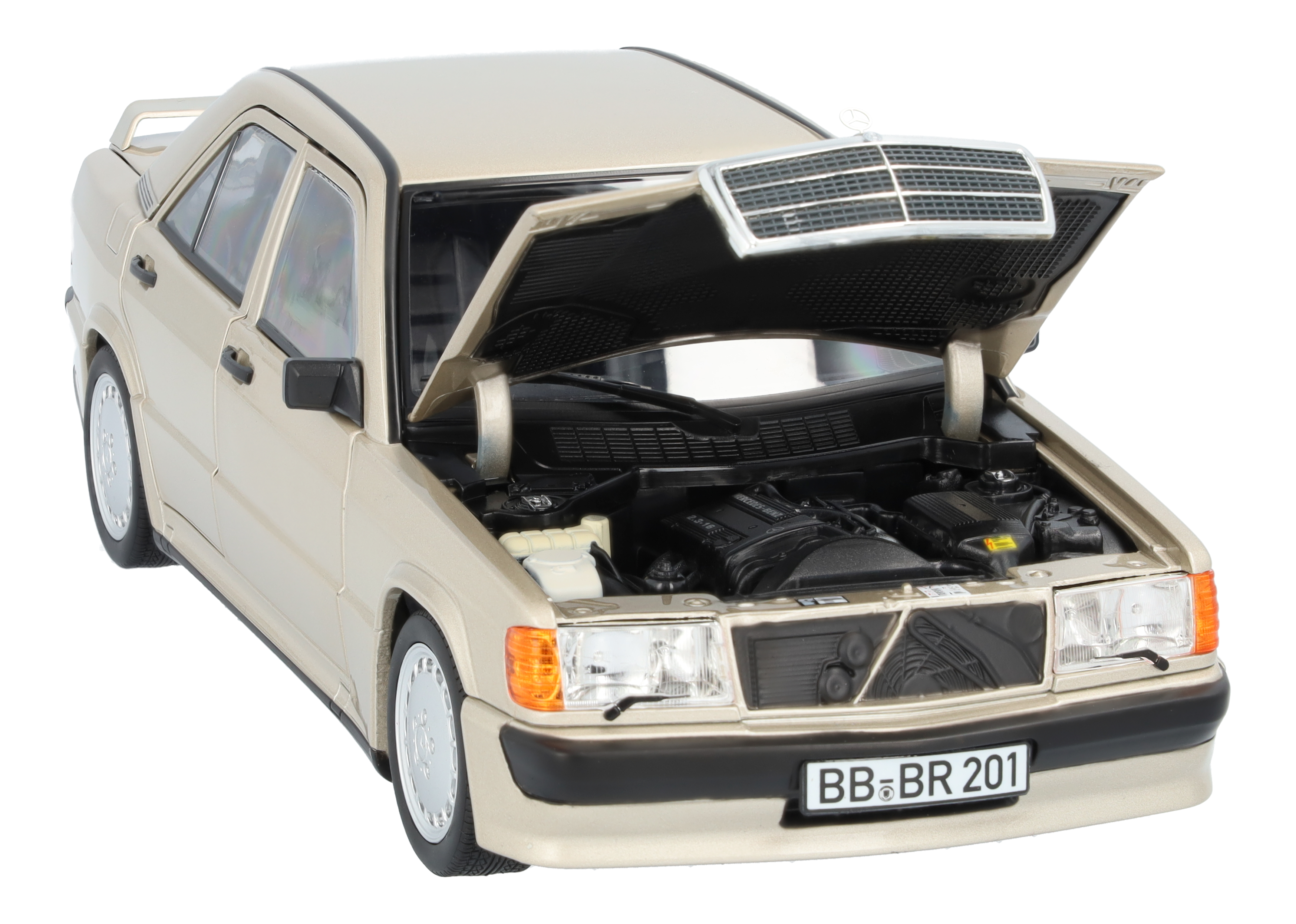 Mercedes-Benz - 190 E 2.3-16 W 201 (1984-1988) silberfarben, 1:18