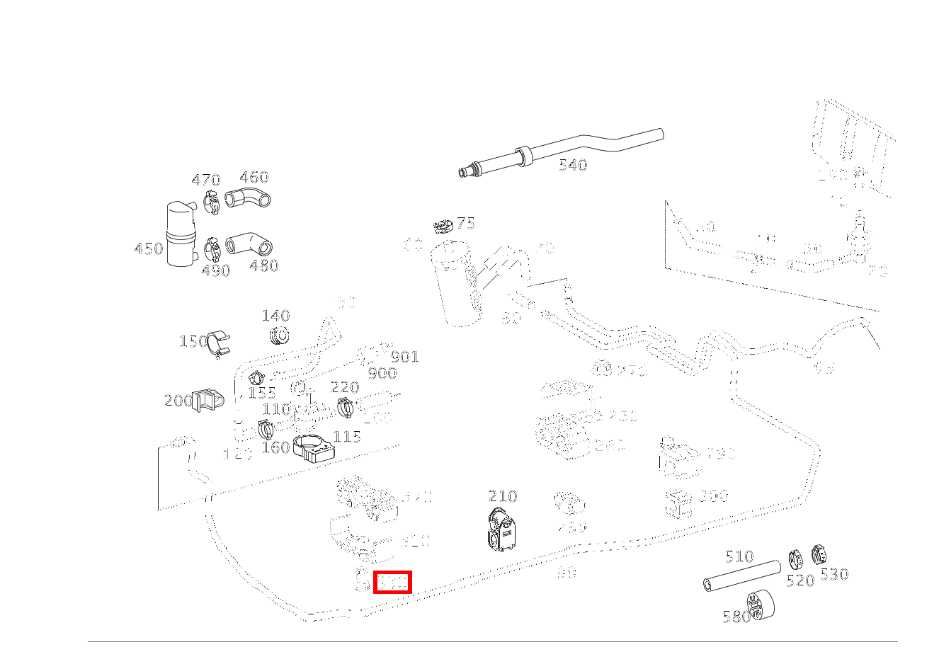 SPANNSTUECK UNTERBODEN LINKS SL 65 AMG Roadster BCA 230 SPANNSTUECK UNTERBODEN LINKS SL 65 AMG Roadster BCA 230
