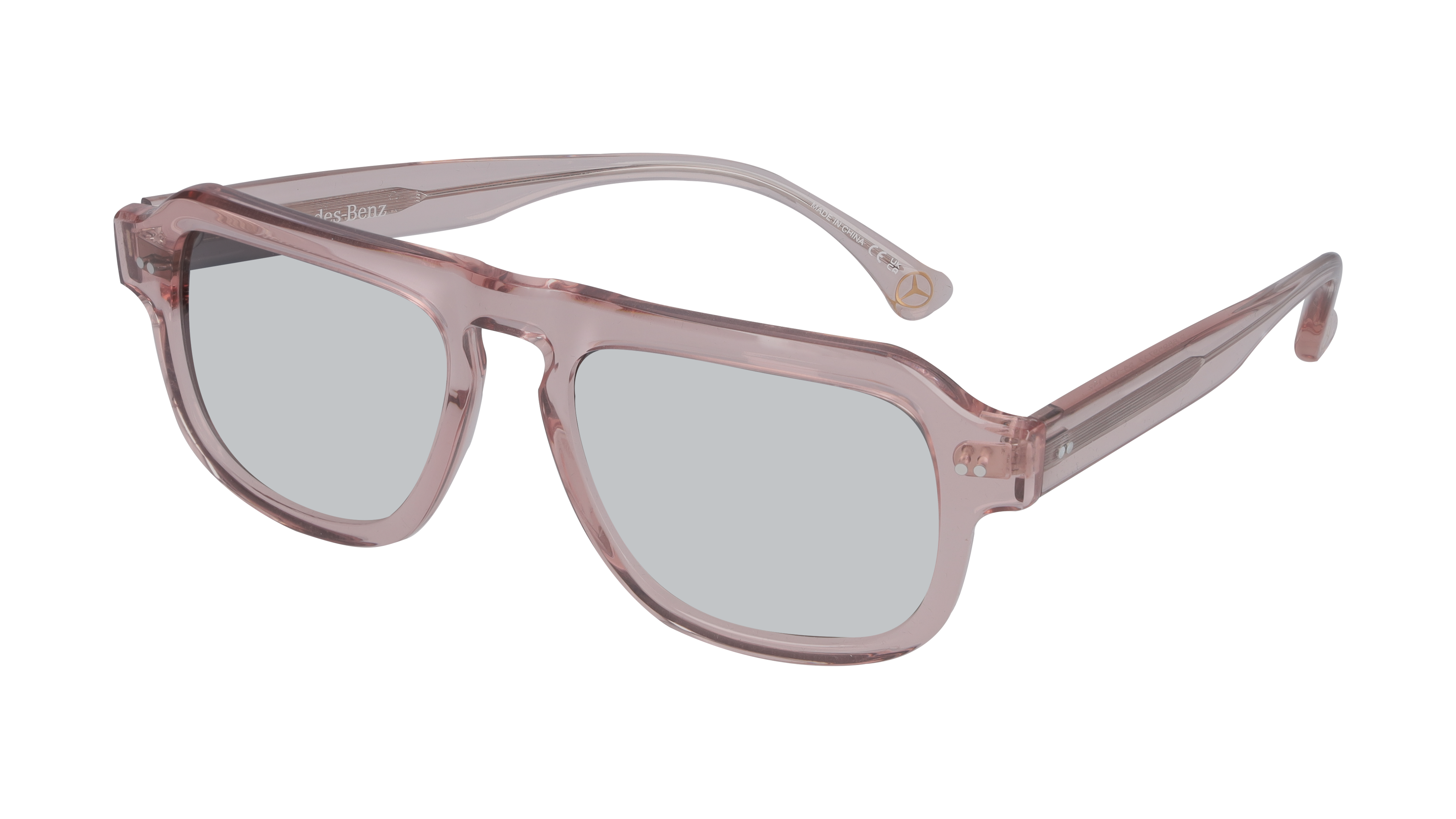Mercedes-Benz - Sonnenbrille, Unisex, roségold / bronzefarben, Acetat, transparent