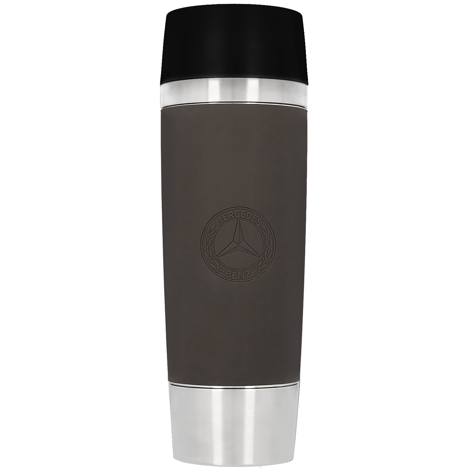 Isolierbecher, 0,5 l braun, Edelstahl/Silikon/Kunststoff, emsa