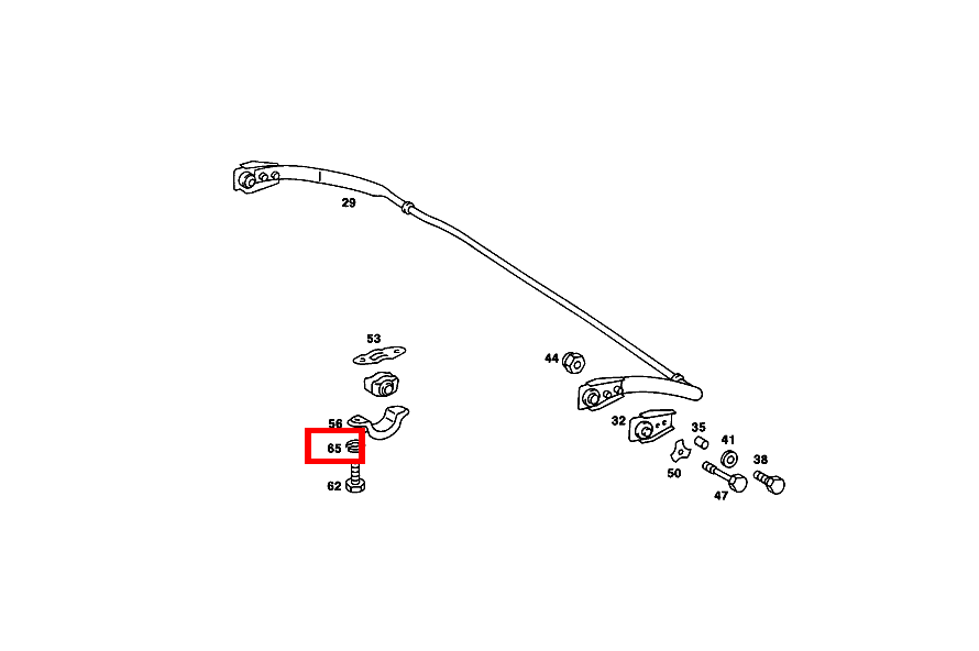 Federring DREHSTAB AN RAHMEN 560 SL 107
