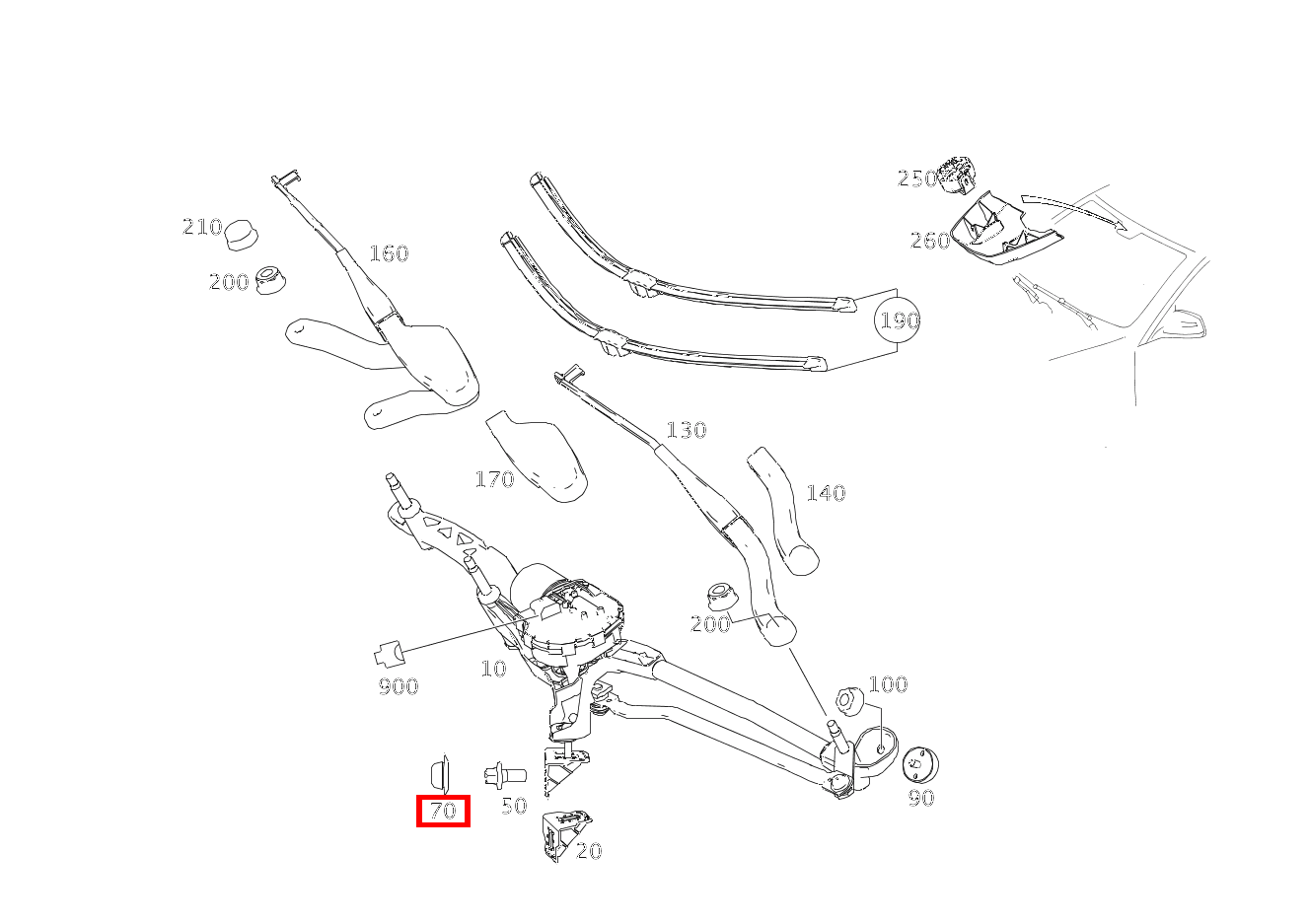 Verschlussdeckel AN TRENNWAND MITTE; 10 MM E 200 Limousine 213 Verschlussdeckel AN TRENNWAND MITTE; 10 MM E 200 Limousine 213