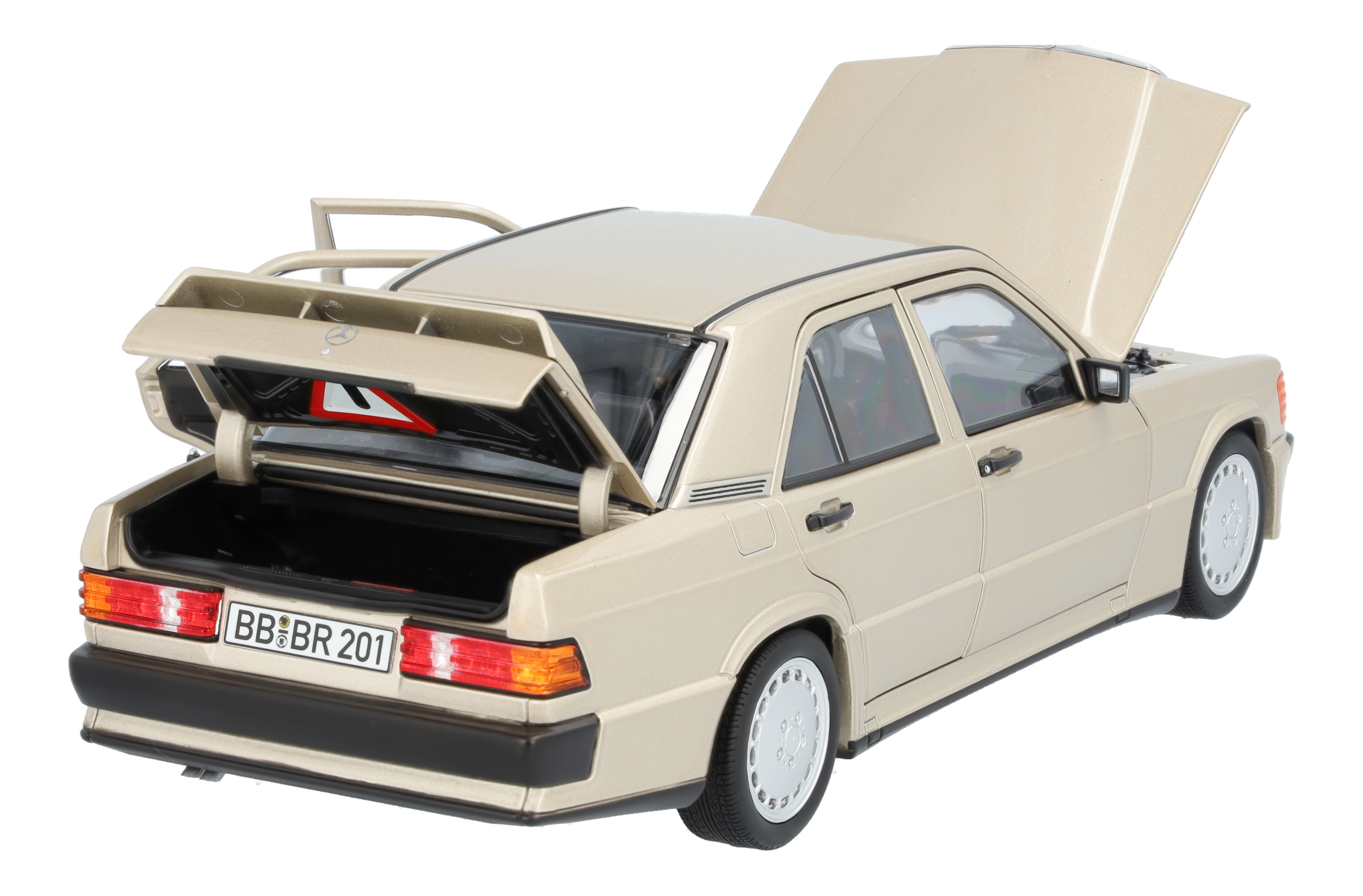 Mercedes-Benz - 190 E 2.3-16 W 201 (1984-1988) silberfarben, 1:18