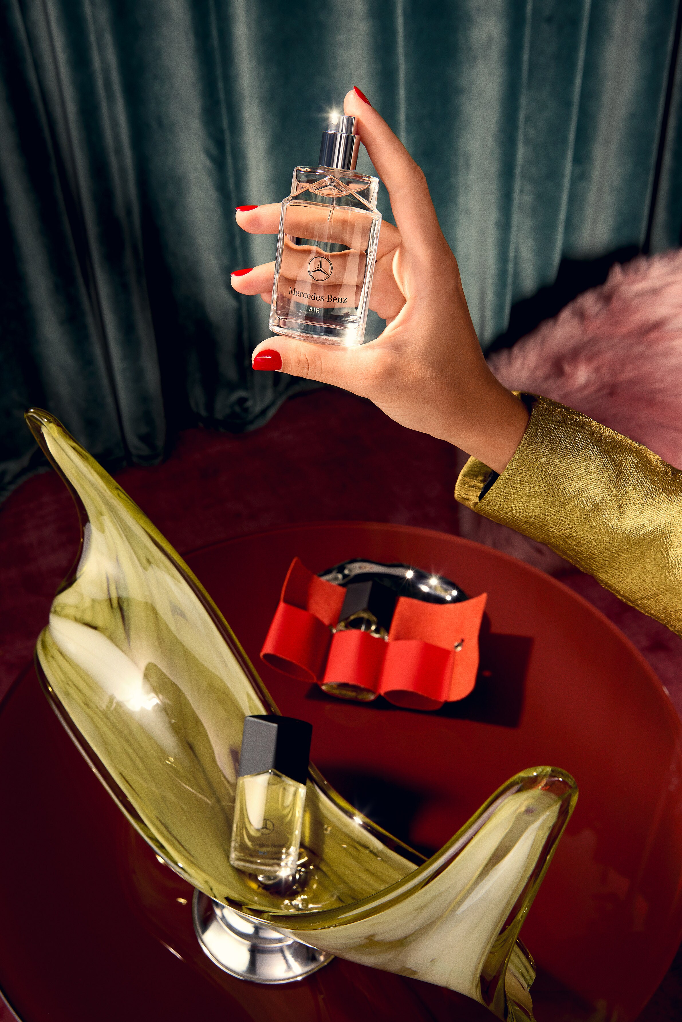 Trilogie Land Sea Air, Eau de Parfum, 3x30 ml, Lederetui in Beige, Braun, Rot oder Schwarz