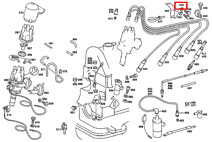 Federscheibe ZUENDLEITUNGEN AN ZYLINDERKOPFHAUBE 230.4 115 Federscheibe ZUENDLEITUNGEN AN ZYLINDERKOPFHAUBE 230.4 115