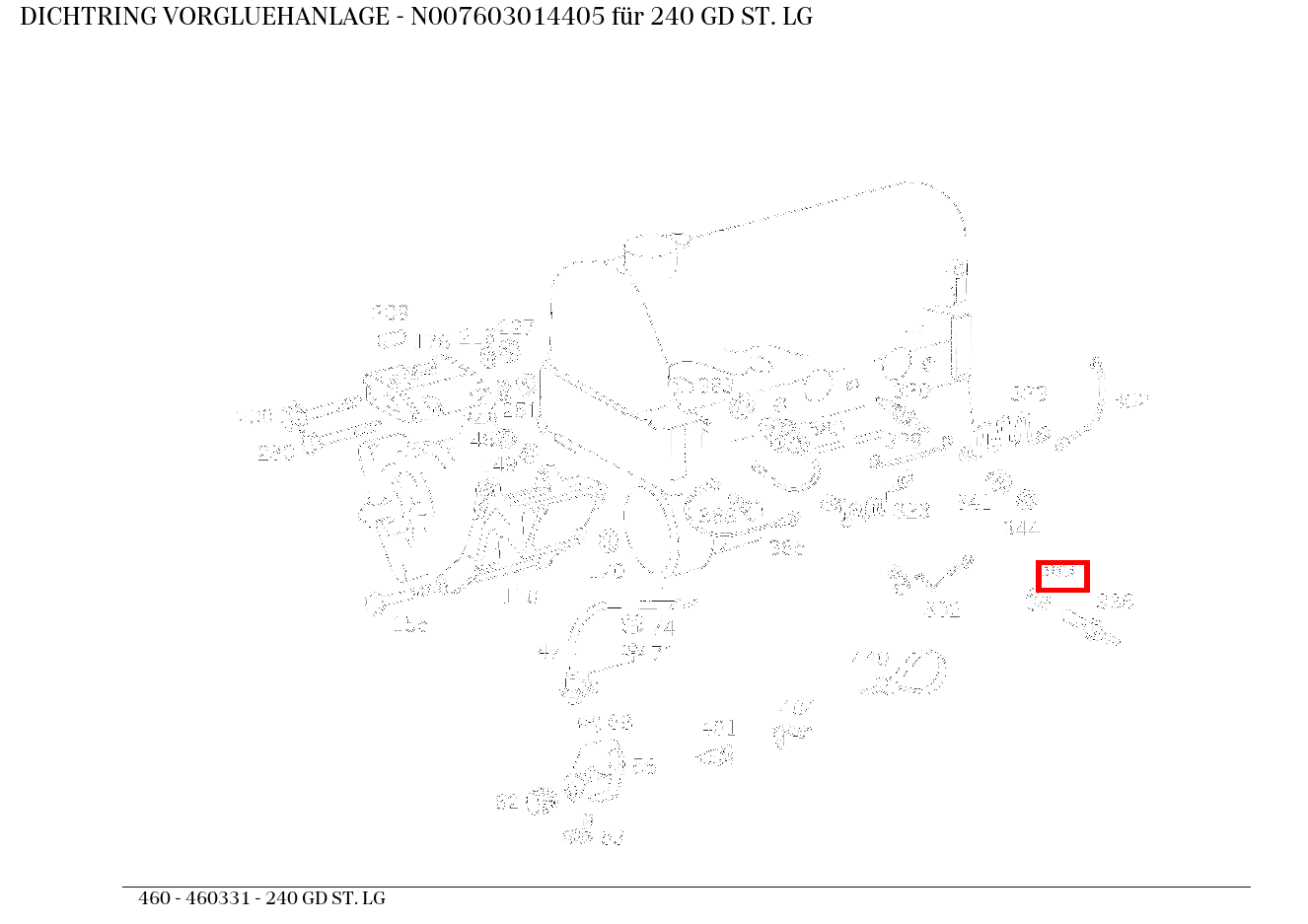 Dichtring VORGLUEHANLAGE 240 GD ST. LG 460 Dichtring VORGLUEHANLAGE 240 GD ST. LG 460