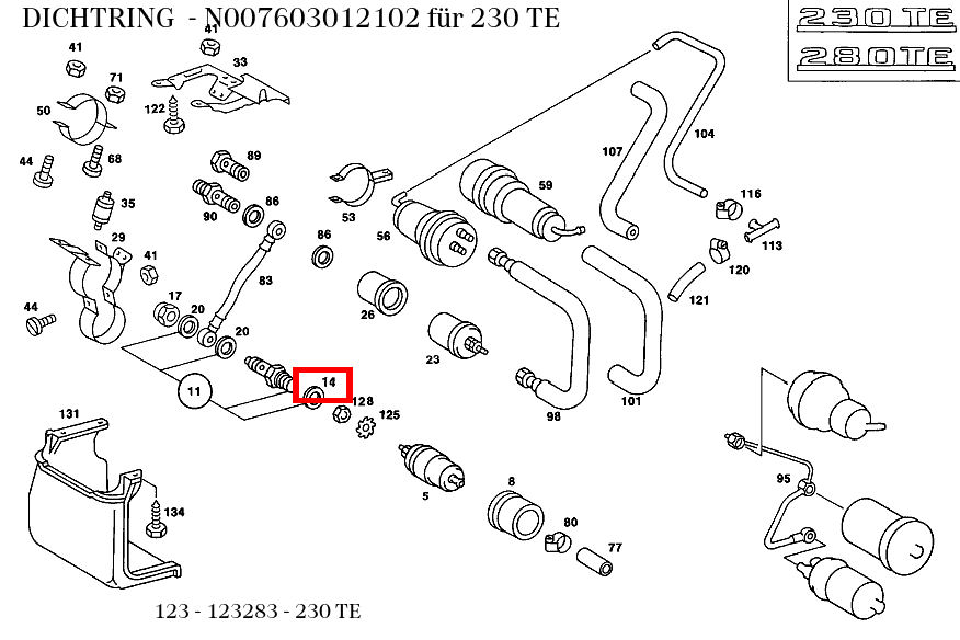 Dichtring 230 TE 123 Dichtring 230 TE 123