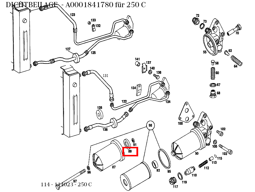 Dichtbeilage 250 C 114 Dichtbeilage 250 C 114