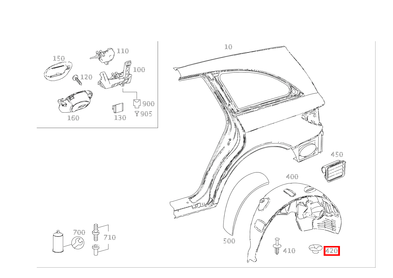 KUNSTSTOFFMUTTER BEFESTIGUNG ABDECKUNG R 500 L 251 KUNSTSTOFFMUTTER BEFESTIGUNG ABDECKUNG R 500 L 251