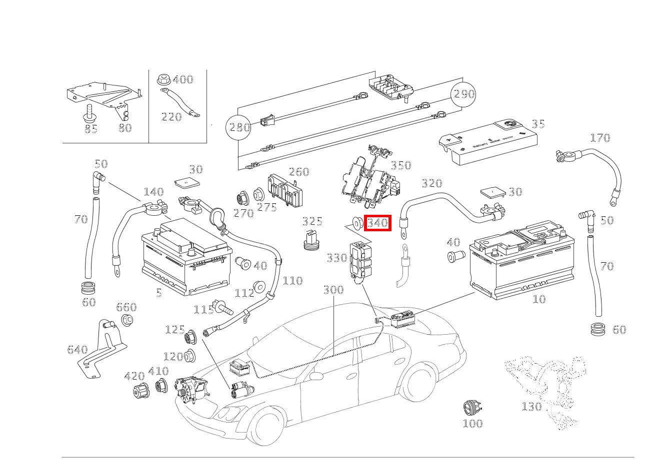 Sechskantmutter VORSICHERUNGSDOSE AN C-SAEULE Maybach 62 S (langer Radstand) 240 Sechskantmutter VORSICHERUNGSDOSE AN C-SAEULE Maybach 62 S (langer Radstand) 240