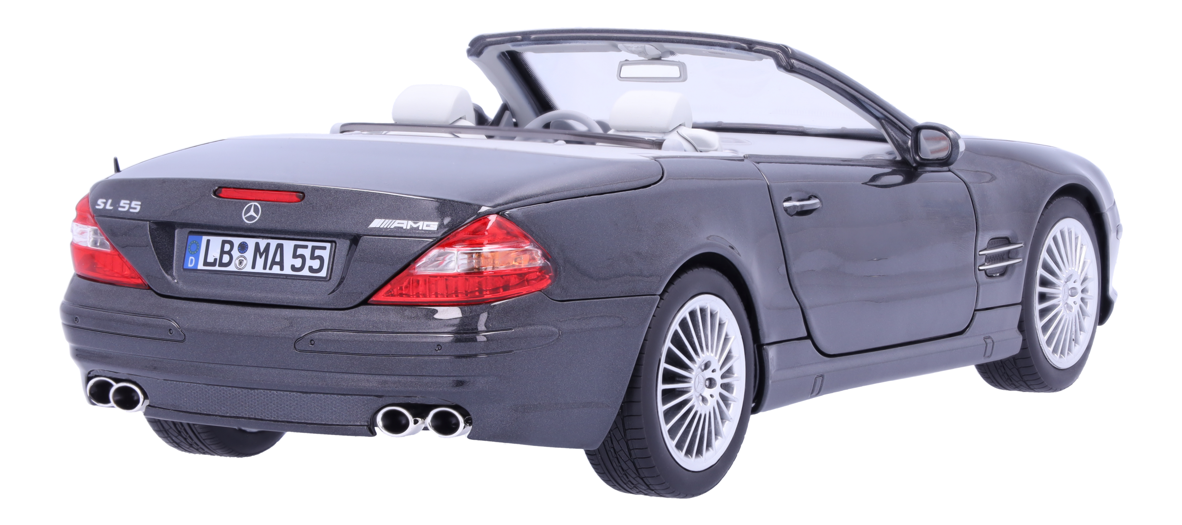 Mercedes-Benz - SL 55 AMG R 230 (2001-2006) obsidianschwarz, 1:18