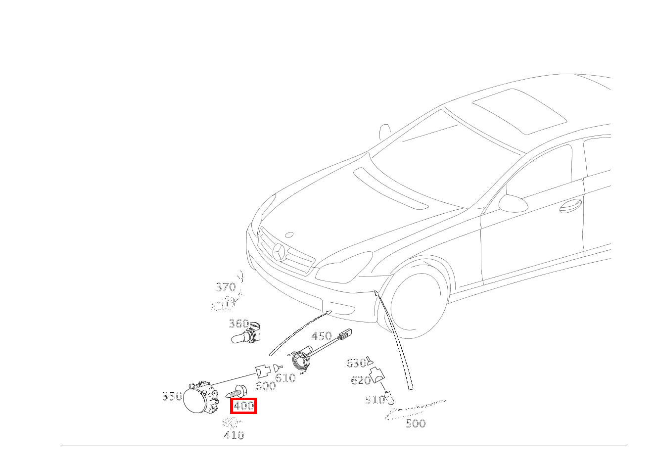 Blechschraube Nebelscheinwerfer, links und rechts; 4.2X13 CLS 55 AMG 219 Blechschraube Nebelscheinwerfer, links und rechts; 4.2X13 CLS 55 AMG 219