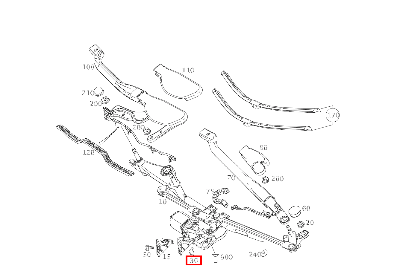 Verschlussdeckel AN TRENNWAND; 10 MM SL65 AMG 231 Verschlussdeckel AN TRENNWAND; 10 MM SL65 AMG 231