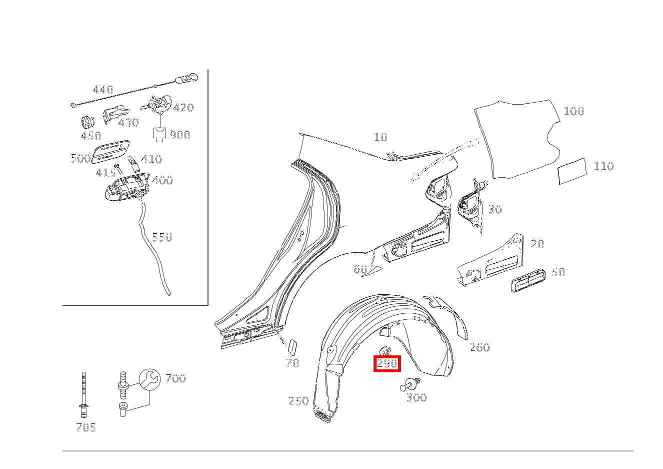 KUNSTSTOFFMUTTER BEFESTIGUNG ABDECKUNG RECHTS E 350 4MATIC Limousine BCA 212 KUNSTSTOFFMUTTER BEFESTIGUNG ABDECKUNG RECHTS E 350 4MATIC Limousine BCA 212