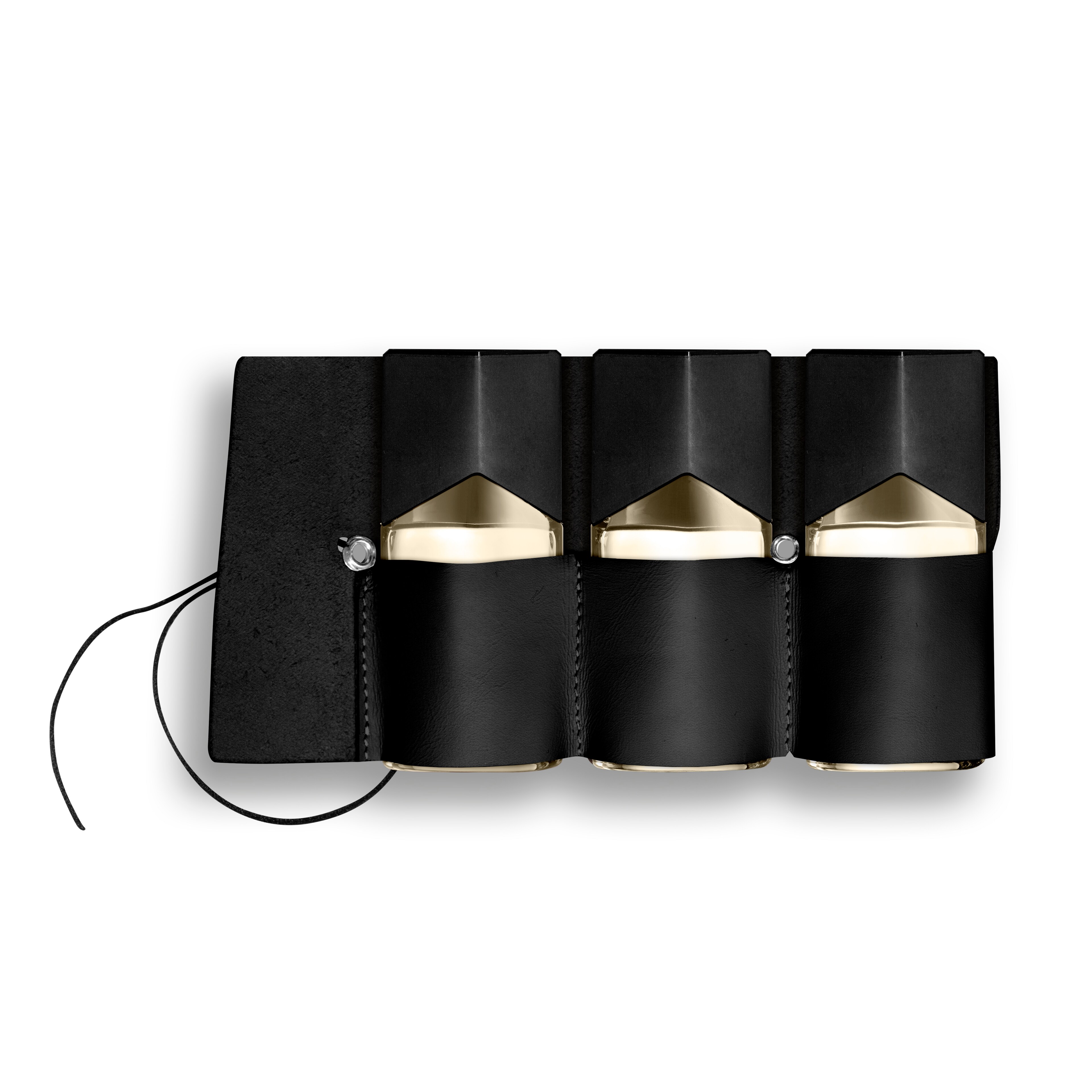 Trilogie Land Sea Air, Eau de Parfum, 3x30 ml, Lederetui in Beige, Braun, Rot oder Schwarz