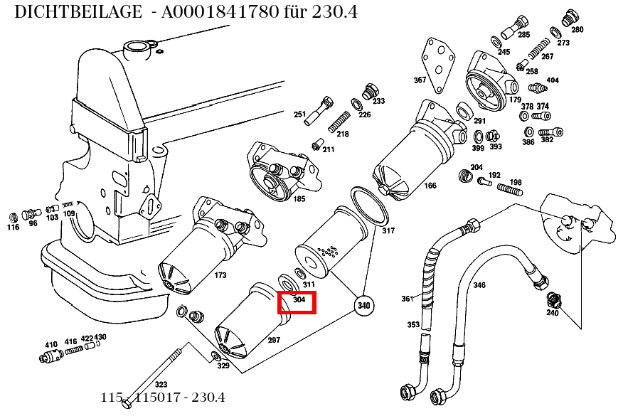 Dichtbeilage 230.4 115 Dichtbeilage 230.4 115