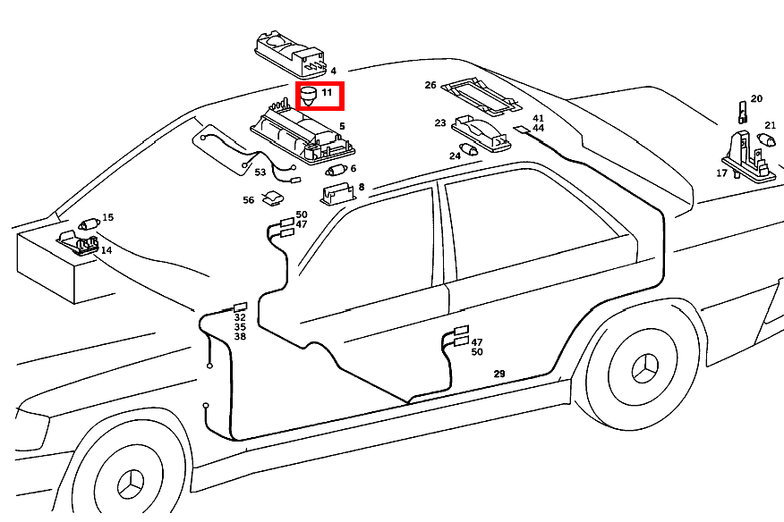 Anschlagpuffer INNENLEUCHTE IN AUFNAHME TEMPERATURFUEHLER 190 D 2.5 Turbo 201 Anschlagpuffer INNENLEUCHTE IN AUFNAHME TEMPERATURFUEHLER 190 D 2.5 Turbo 201