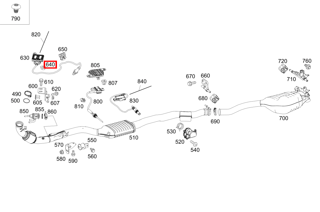 Sechskantmutter Mit Bund Trennstelle NOX Sonde; 5 MM E 300 d 4MATIC Cabriolet 238