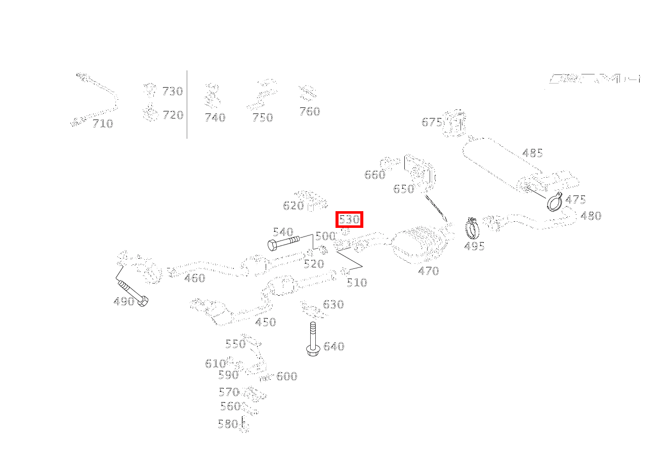 Mutter AUSPUFFROHR VORN AN AUSPUFFROHR MITTE; M8 E 55 T AMG 210 Mutter AUSPUFFROHR VORN AN AUSPUFFROHR MITTE; M8 E 55 T AMG 210