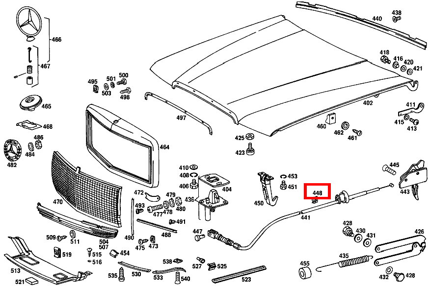 Klammer 450 SEL 6.9 116