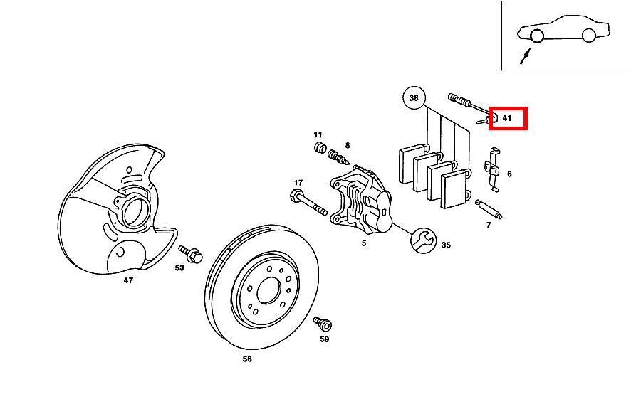 Belagverschleisssensor BREMSBELAGVERSCHLEISSANZEIGE 190 E 2.5-16 EVOLUTION II 201 Belagverschleisssensor BREMSBELAGVERSCHLEISSANZEIGE 190 E 2.5-16 EVOLUTION II 201