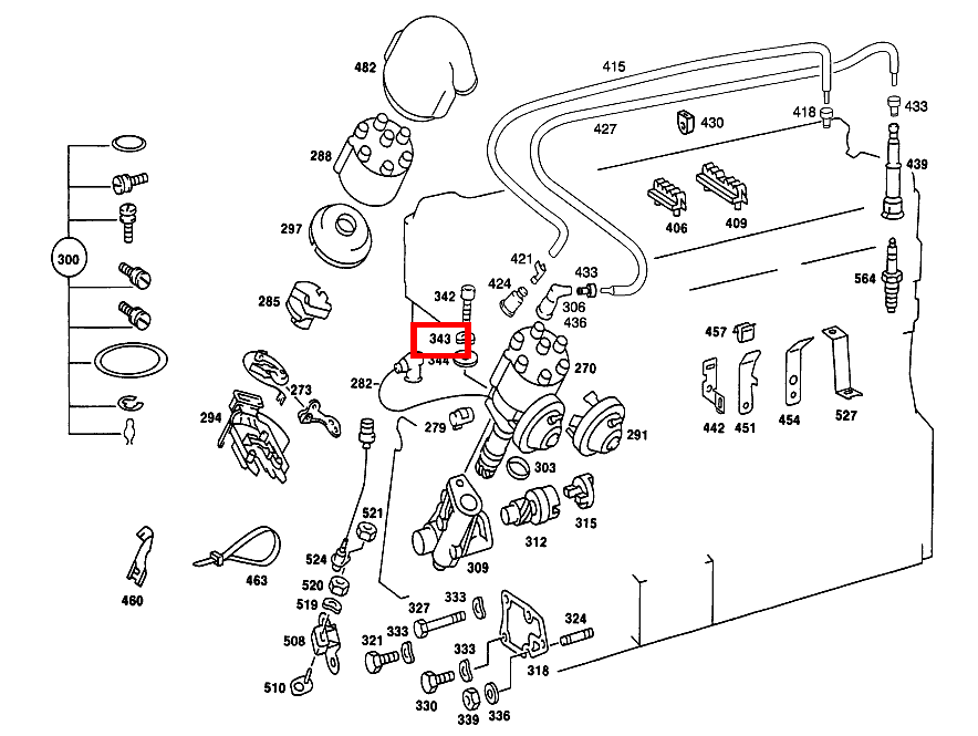 Federscheibe ZUENDVERTEILER AN LAGERGEHAEUSE 280 SEL-126 126 Federscheibe ZUENDVERTEILER AN LAGERGEHAEUSE 280 SEL-126 126