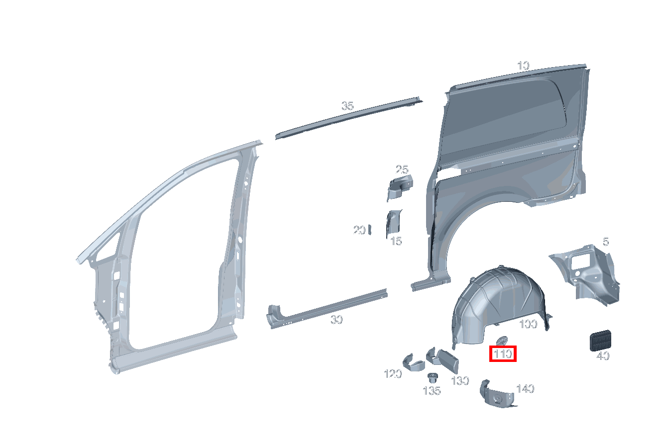 KUNSTSTOFFMUTTER RADLAUF HINTEN RECHTS V 220 d EDITION Kompakt 460 KUNSTSTOFFMUTTER RADLAUF HINTEN RECHTS V 220 d EDITION Kompakt 460