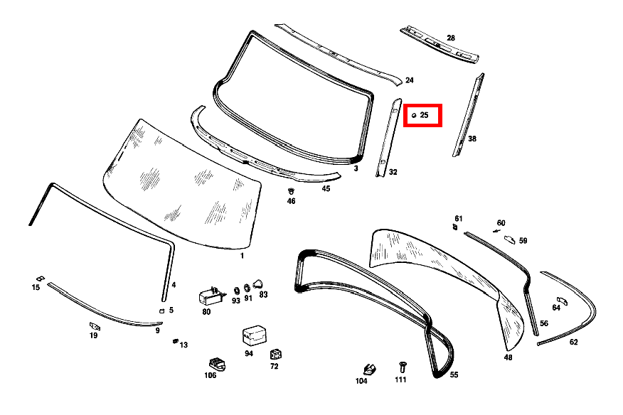 Scheibe 300 SEL/8 6.3 109 Scheibe 300 SEL/8 6.3 109