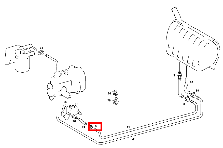 Schlauchschelle 9- 13 MM; 9-13 MM 190 D 2.5 Turbo 201 Schlauchschelle 9- 13 MM; 9-13 MM 190 D 2.5 Turbo 201