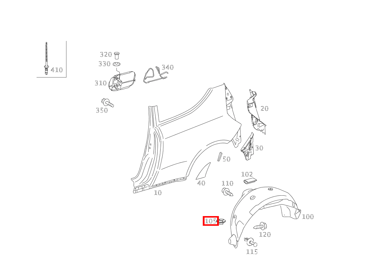 KUNSTSTOFFMUTTER ABDECKUNG AN LAENGSTRAEGER A 200 TURBO COUPE 169 KUNSTSTOFFMUTTER ABDECKUNG AN LAENGSTRAEGER A 200 TURBO COUPE 169