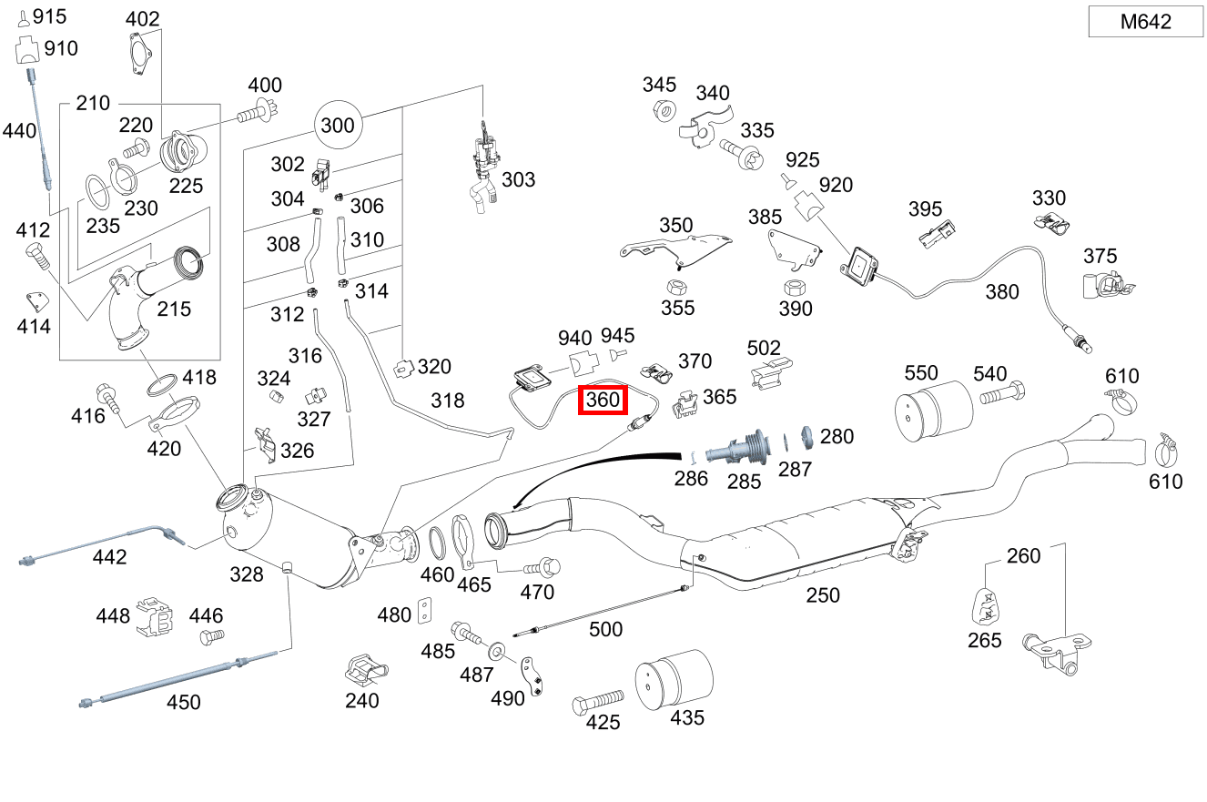 Wo Sitzt Der Nox Sensor Mercedes Nox-Sensor Hinten 615mm , , und weitere kaufen