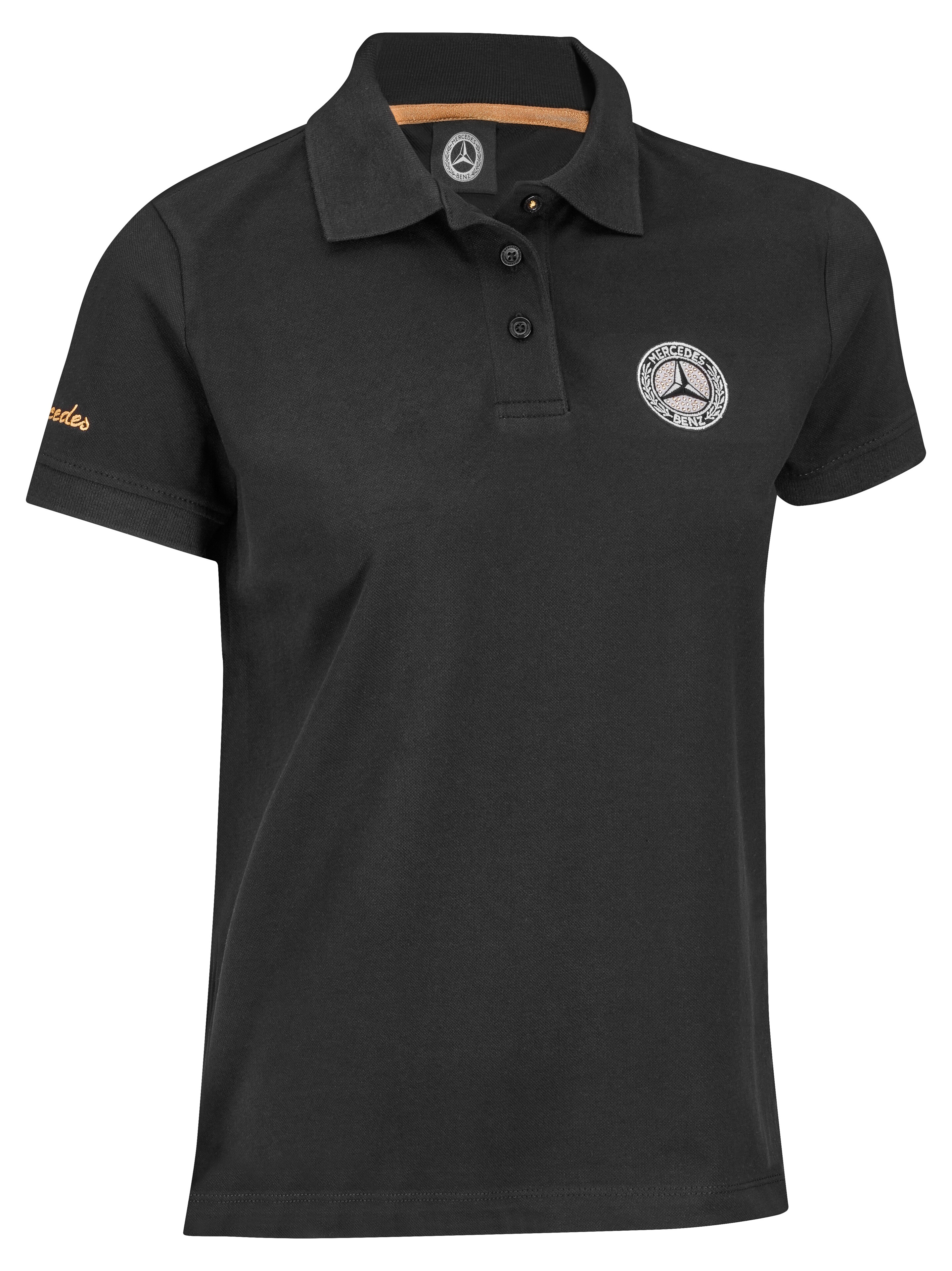Poloshirt Damen, schwarz