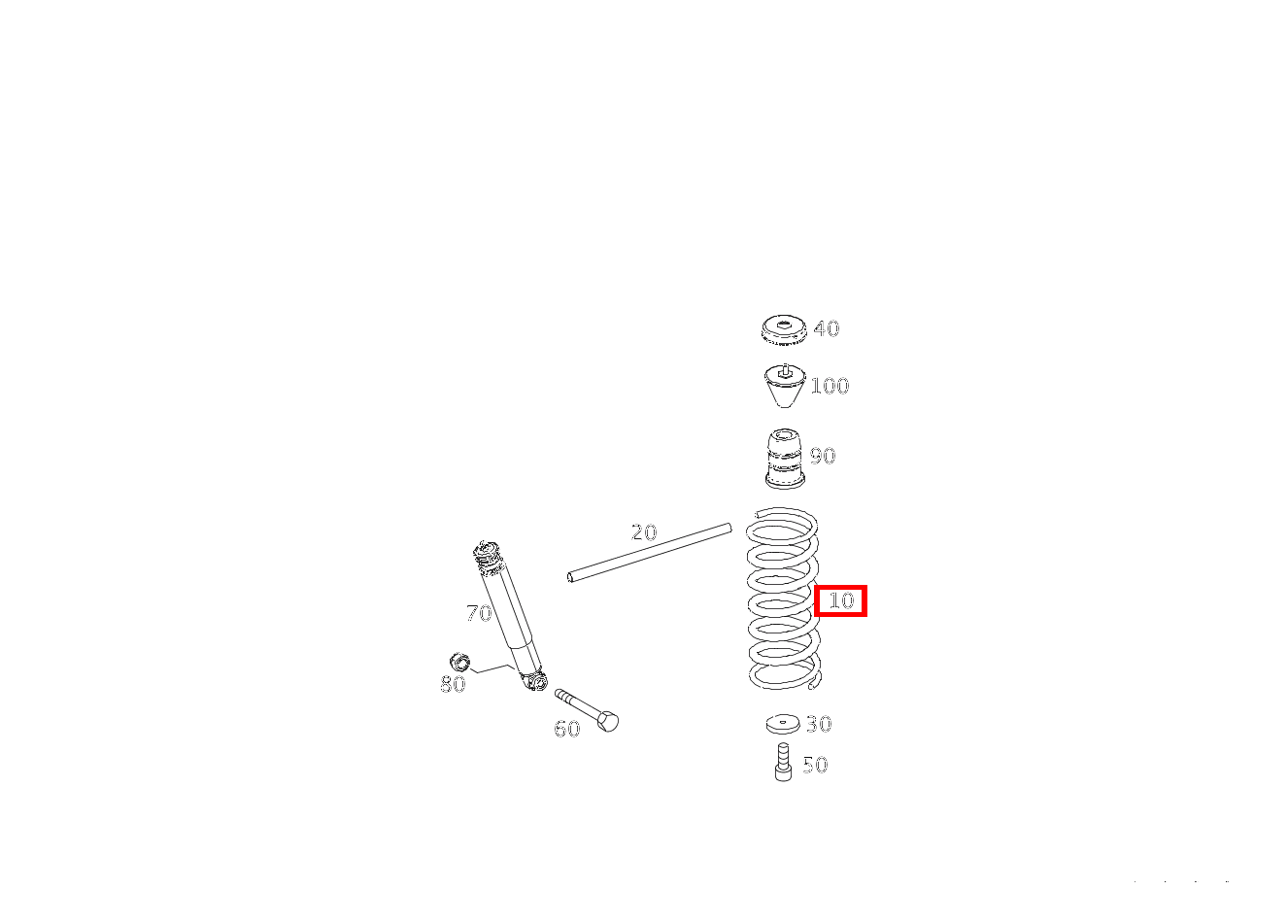 Hinterfeder FEHGRAU HINTERACHSE 1 G 300 CDI/4X4/3428 Lang 461