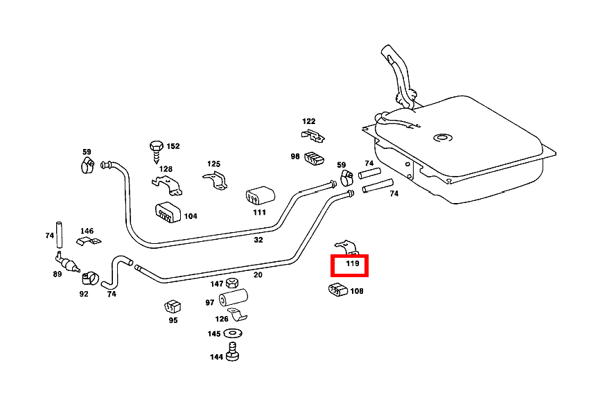 Schelle BELUEFTUNGSLEITUNG AN RADLAUF 300 TDT 123