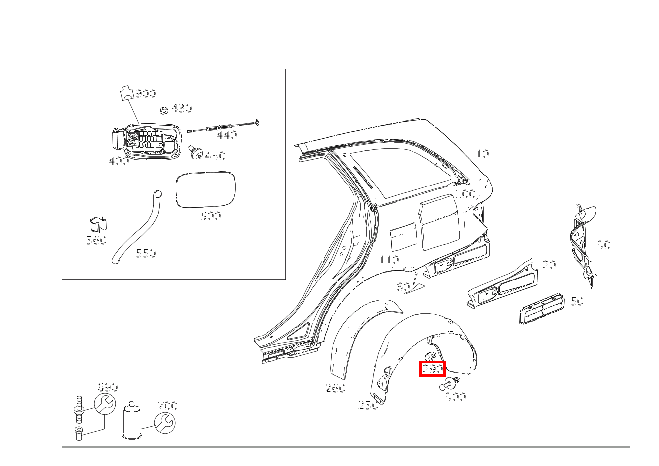 KUNSTSTOFFMUTTER BEFESTIGUNG ABDECKUNG RECHTS C 180 KOMPRESSOR T-Modell BlueEFFICIENCY 240 KUNSTSTOFFMUTTER BEFESTIGUNG ABDECKUNG RECHTS C 180 KOMPRESSOR T-Modell BlueEFFICIENCY 240